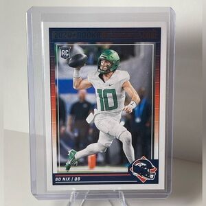 Sport Trading Card - White & Green Rookie Football Card